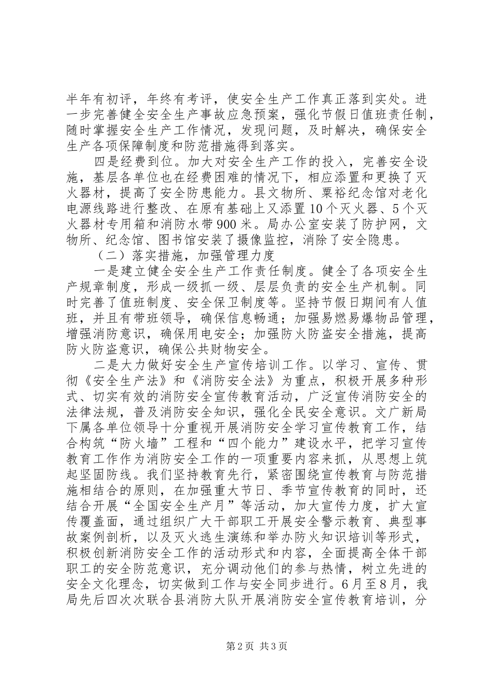 文广新局安全生产工作总结_第2页