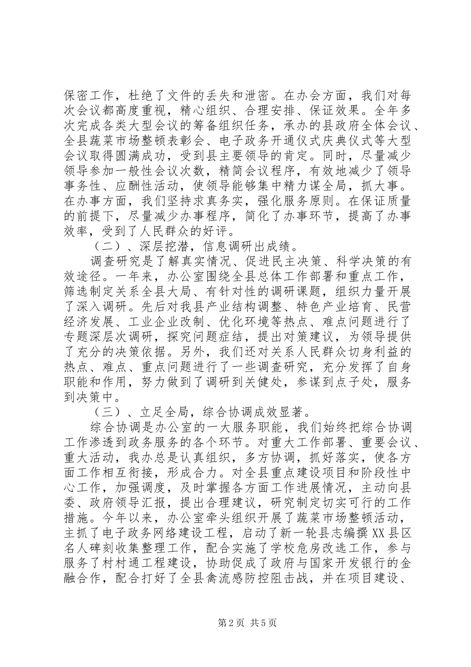 县政府终工作总结_第2页