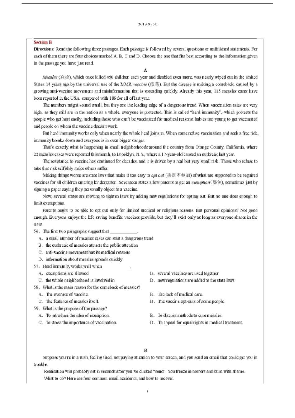(完整word版)19年上海高三英语4+19七宝中学高三英语试题解析.docx_第3页