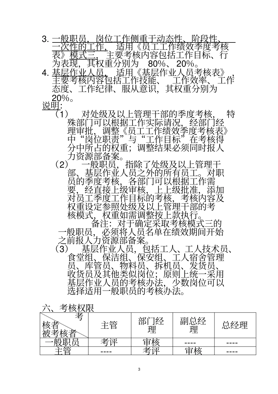 员工季度绩效考核方案_第3页