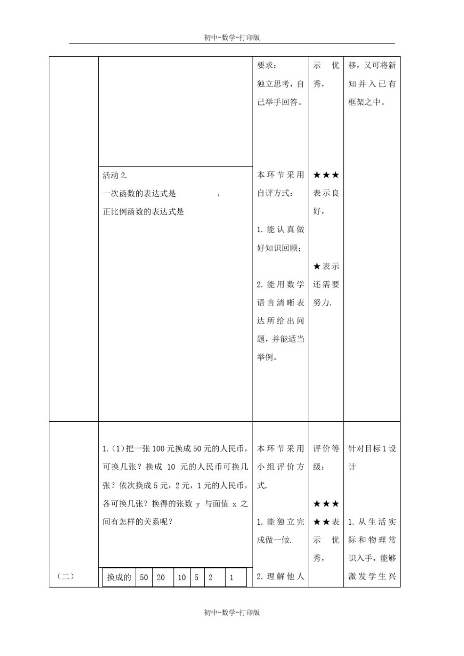 北师大版-数学-九年级上册-6.1反比例函数教学设计_第3页