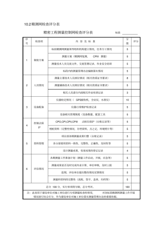 仪器检查记录单