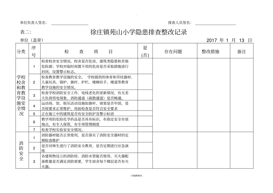 学校周边环境综合治理排查表_第2页