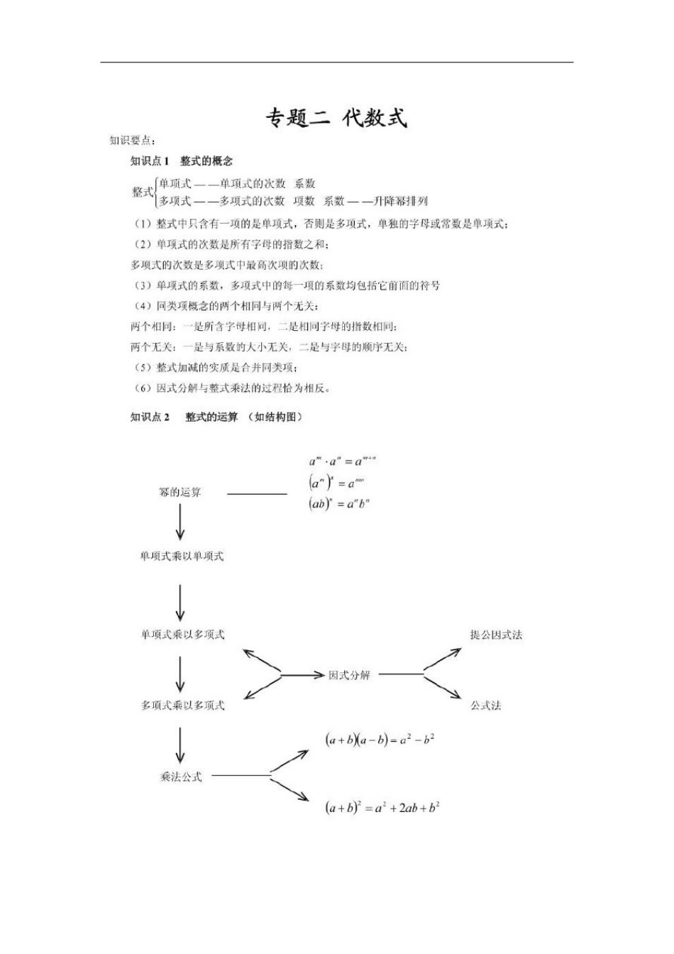 初中数学-10大专题知识归纳_第2页