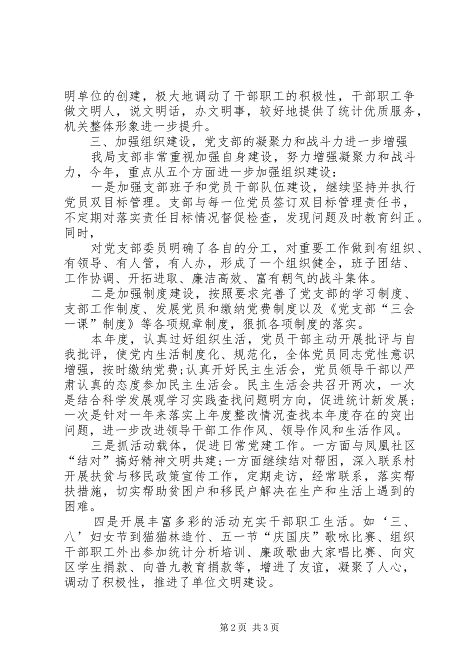 统计局党支部工作总结_第2页