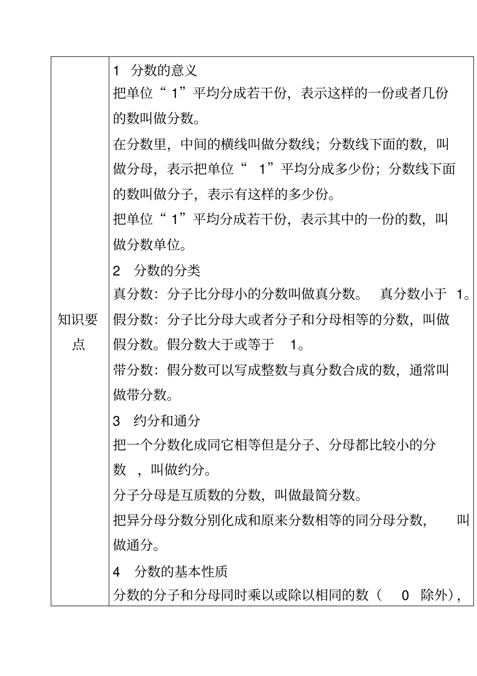 小学数学分数的意义与性质及分数加减法_第2页