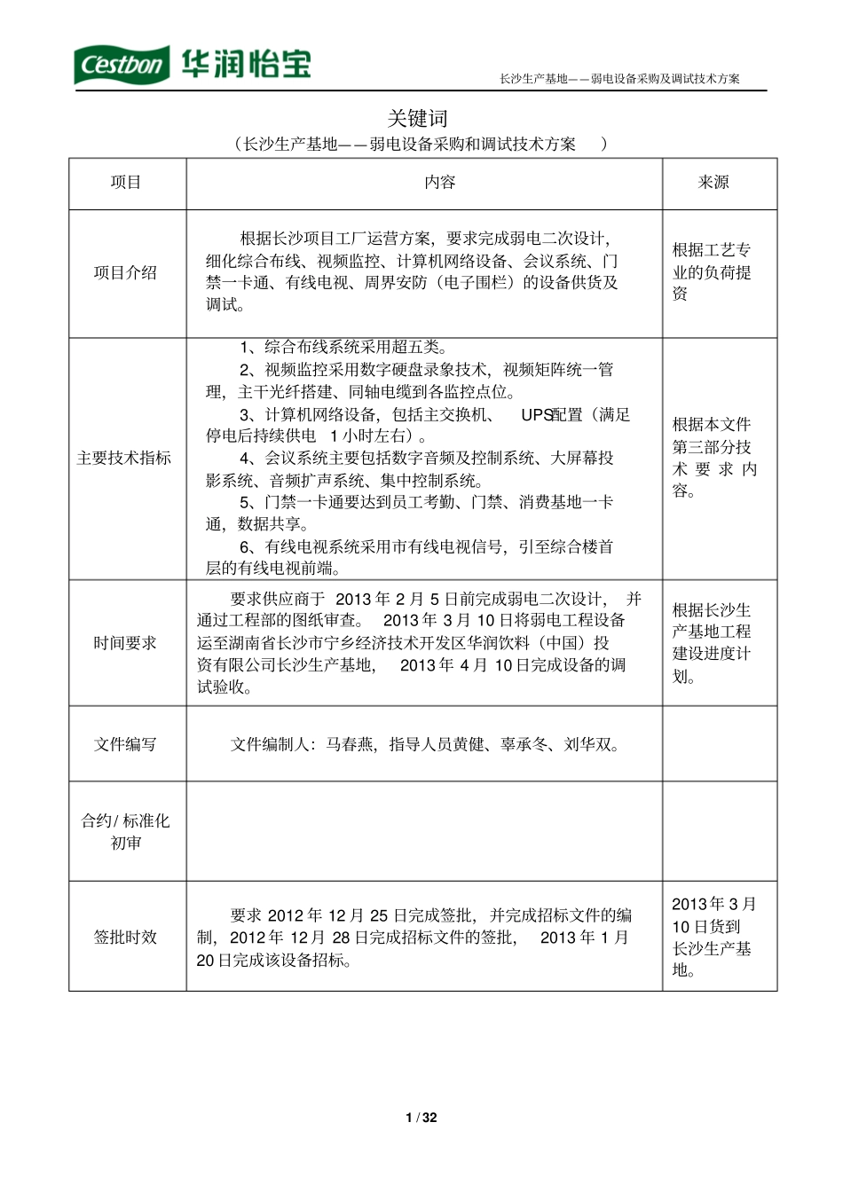 弱电设备采购及调试技术方案_第2页