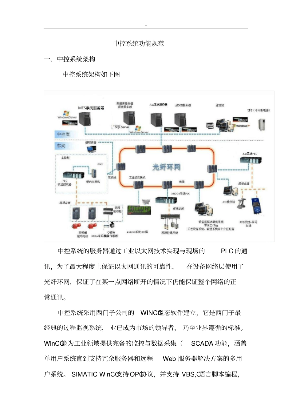 中控系统标准设计规范要求_第1页