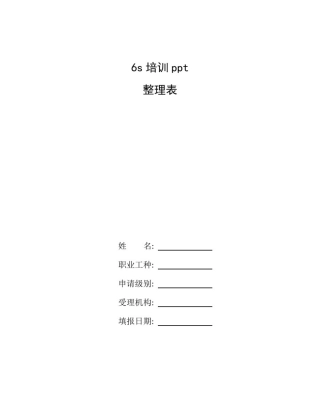整理6s培训ppt_实训室6S管理制度