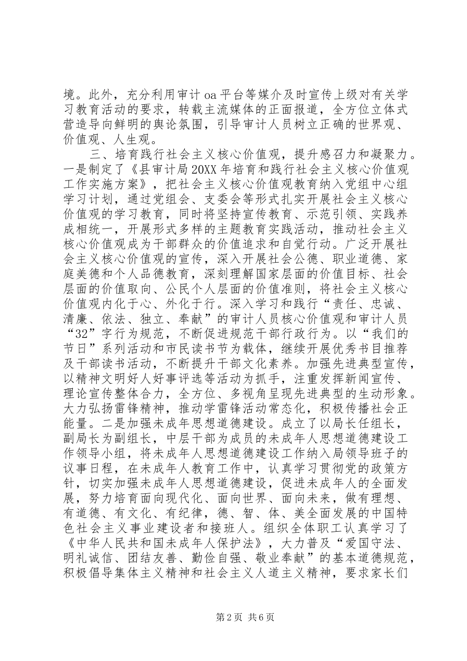 审计局宣传思想文化年终总结_第2页