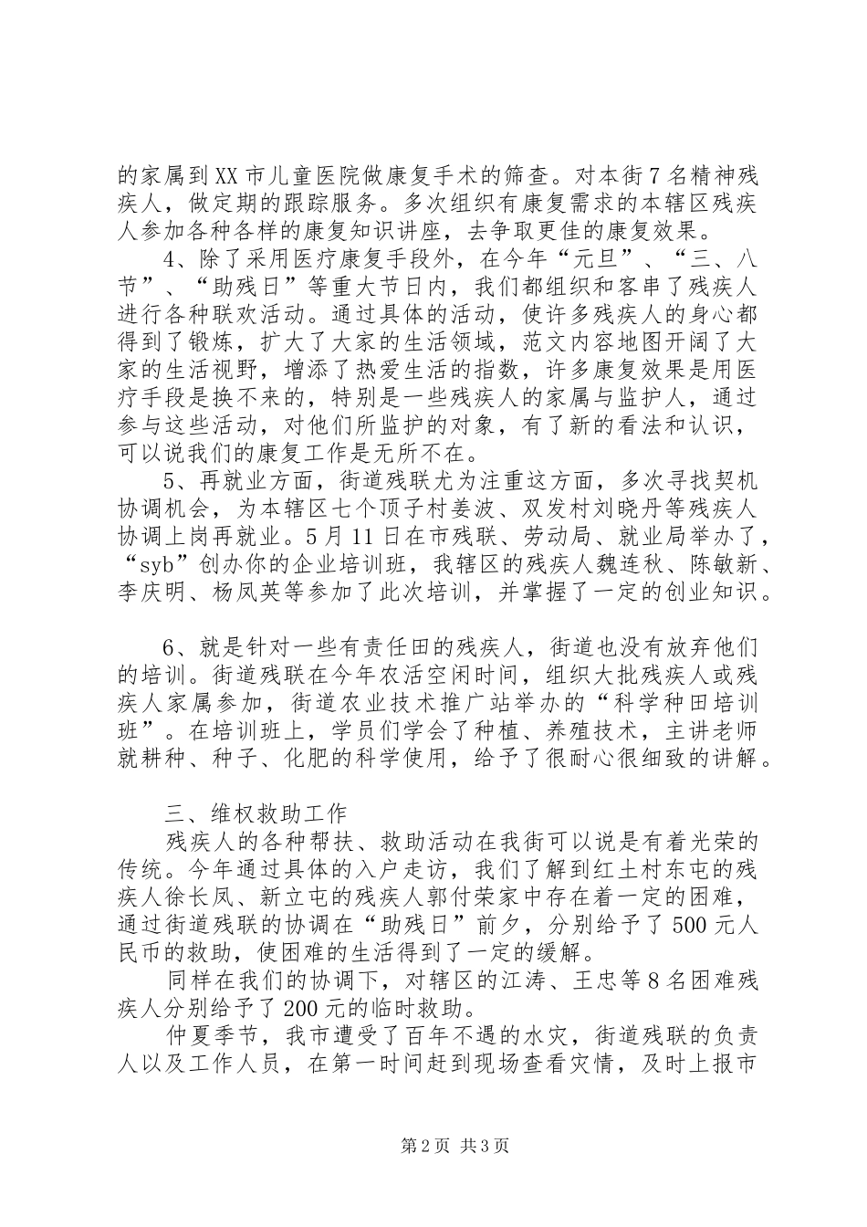 市残联主席工作总结范文_第2页