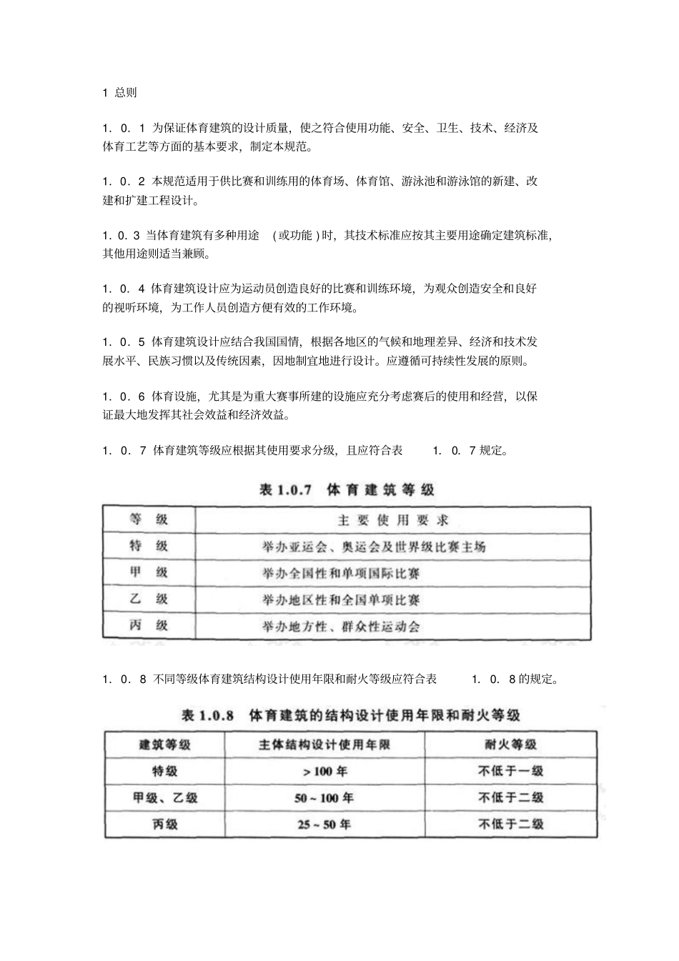 体育建筑设计规范_第1页