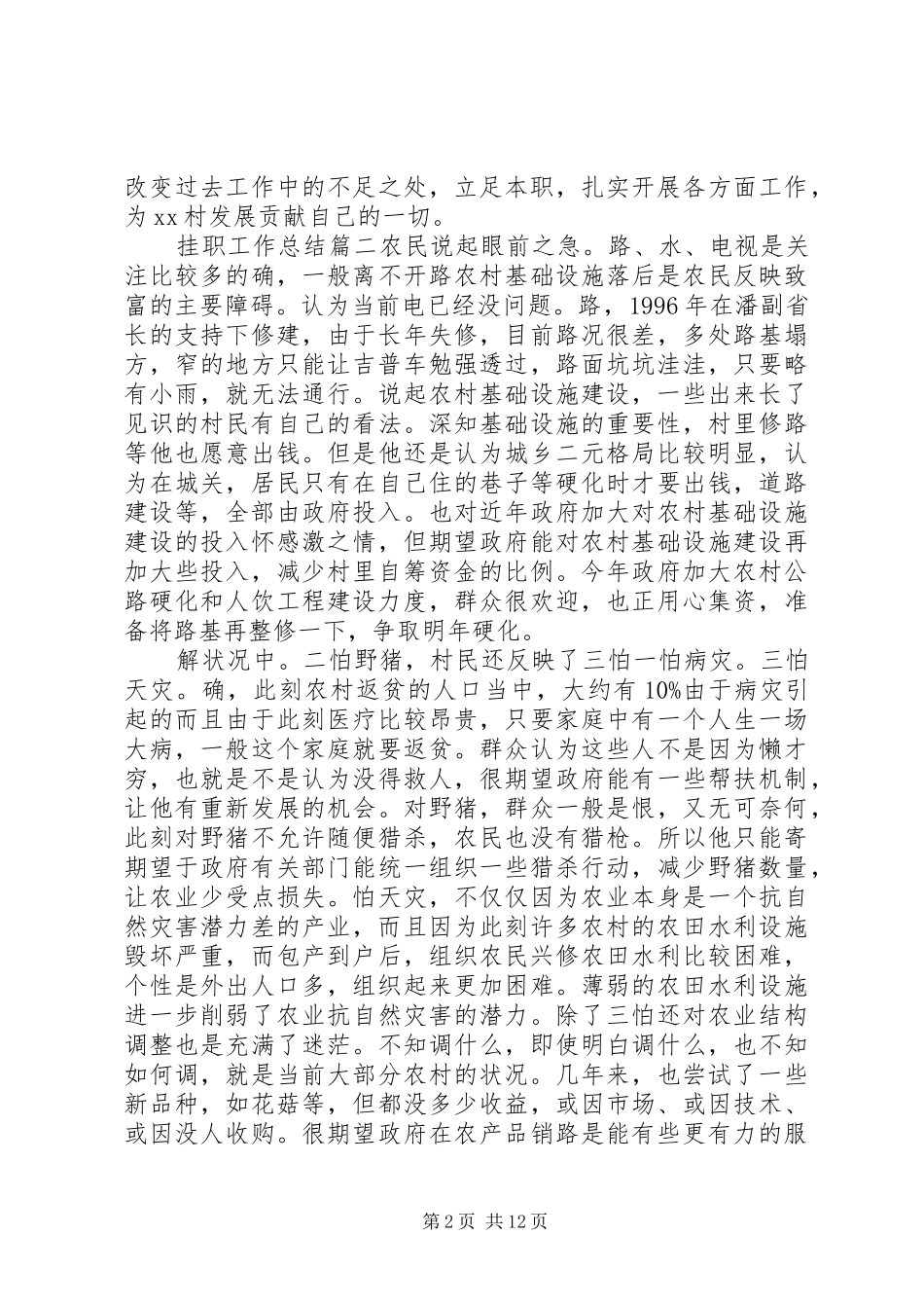 挂职工作总结范文材料五篇_第2页