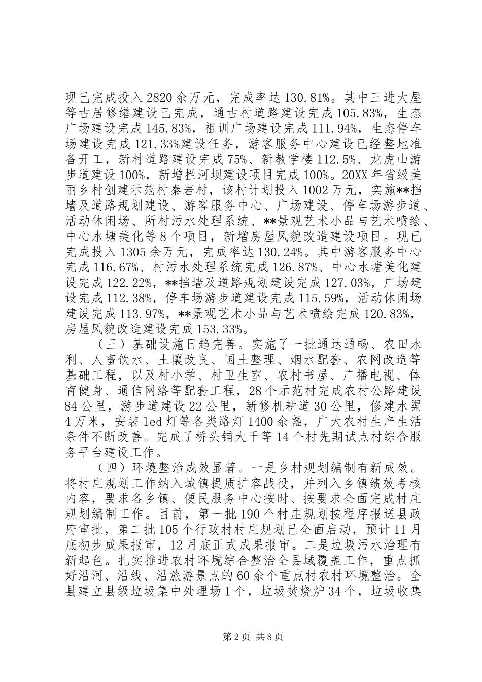 县美丽乡村建设工作总结_第2页
