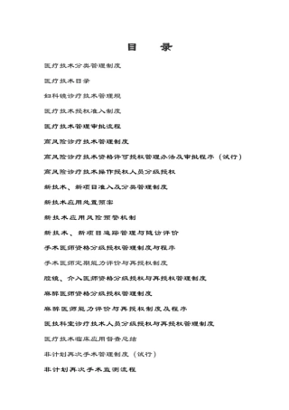 医疗技术分级分类管理系统