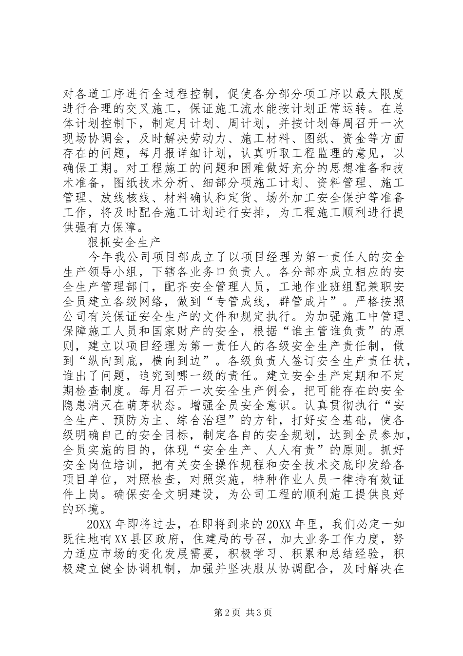 市政公司工作总结及工作计划_第2页