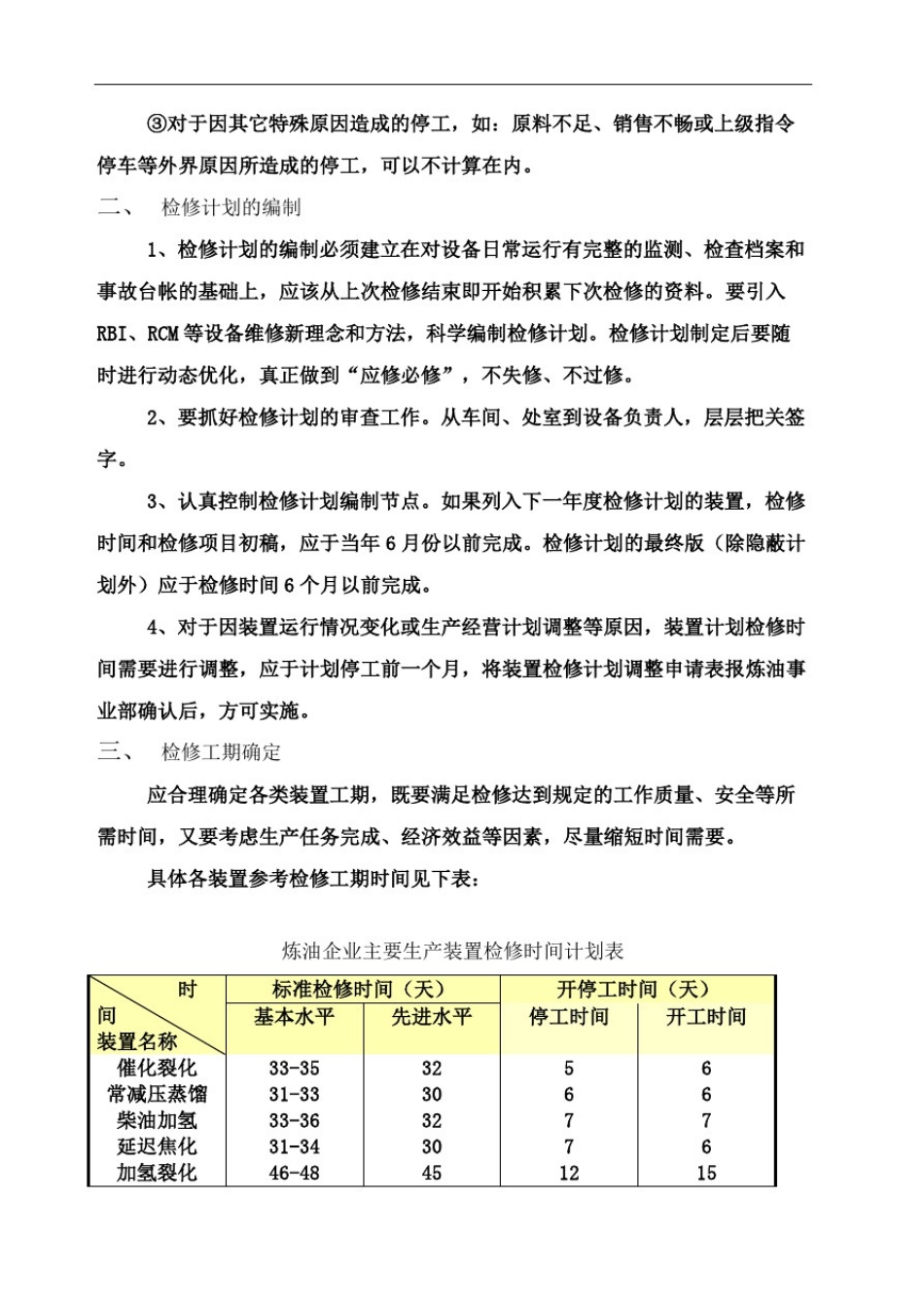 中石化炼油企业检修管理指导性意见_第3页