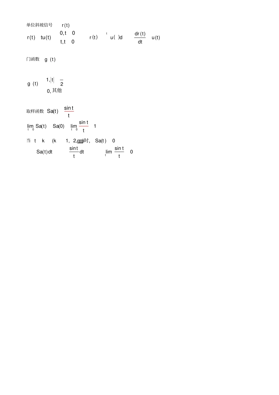 (完整版)信号与系统知识要点_第2页