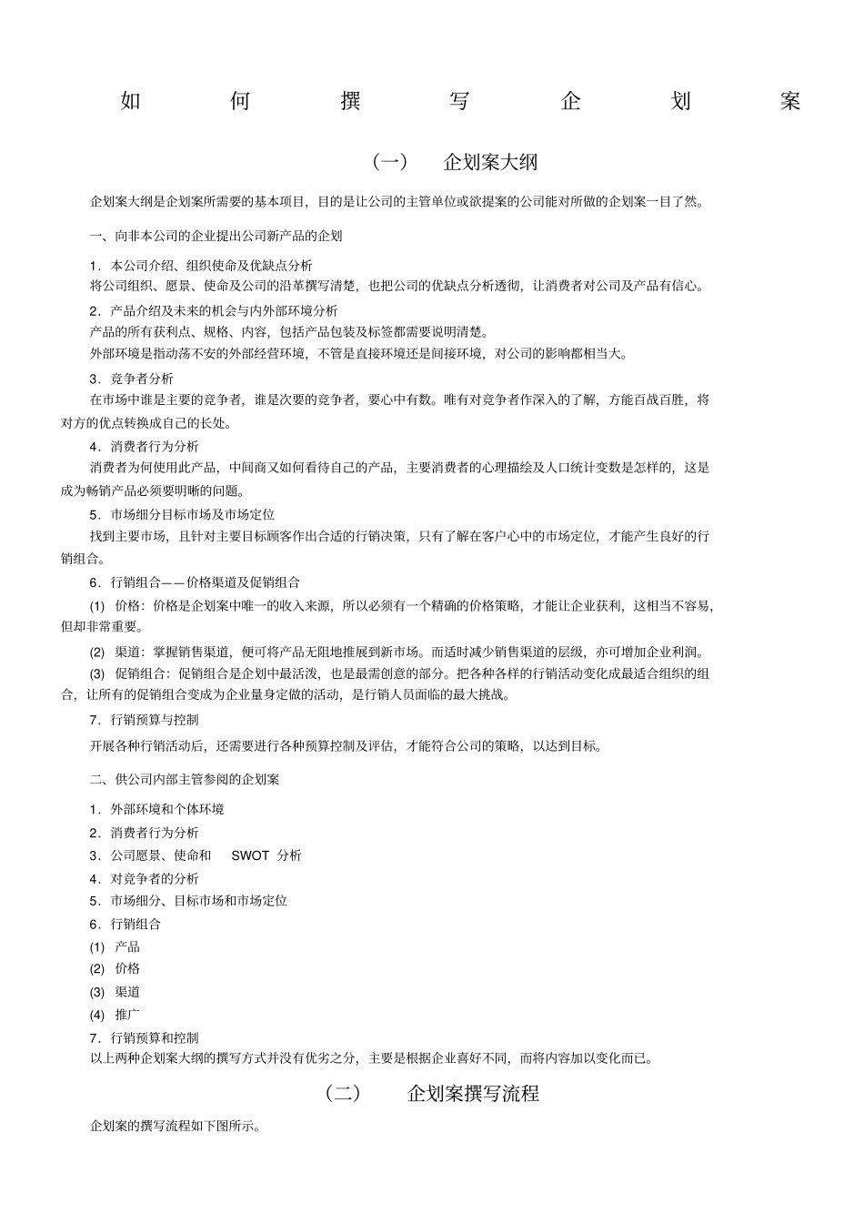 如何撰写企划案_第1页