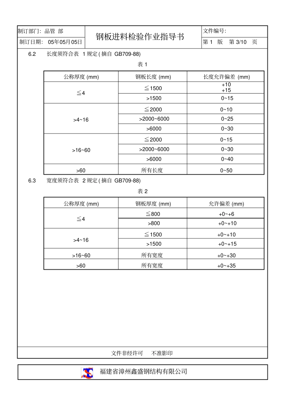 (完整版)钢板进料检验作业指导书_第3页