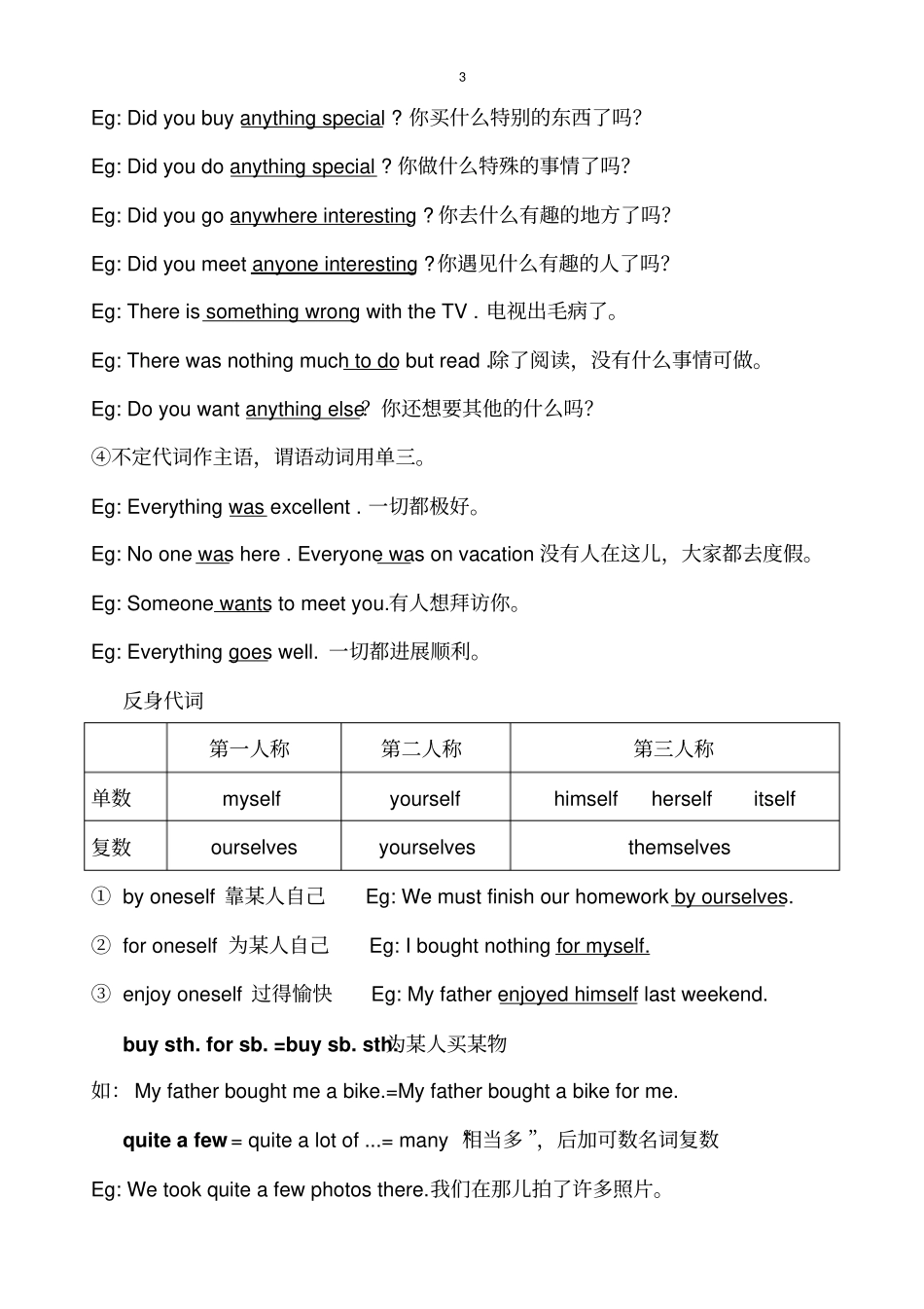 人教版八年级上册Unit1重点知识单元汇总(重点短语,语法点,以及写作范文)_第3页