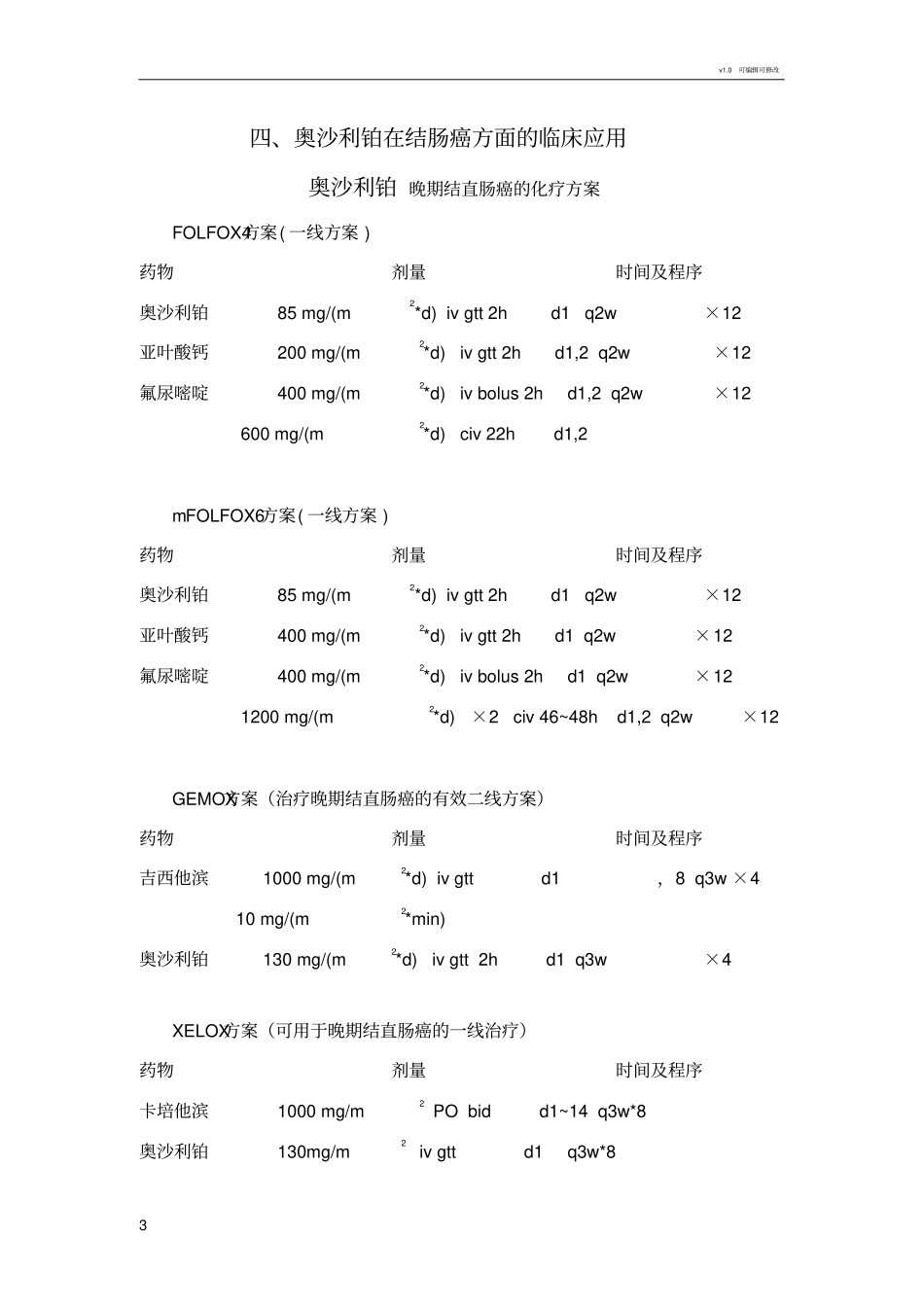 奥沙利铂肿瘤方案(全)_第3页