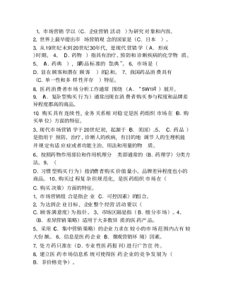 市场营销自检自测总