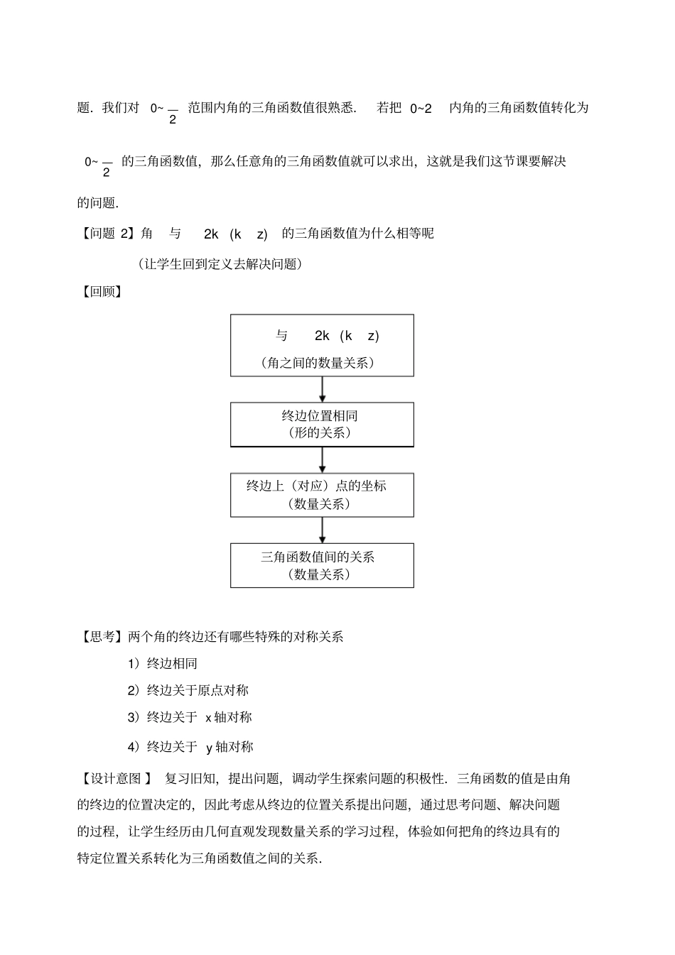 三角函数的诱导公式说课稿_第3页