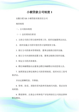 小额贷款公司守则1.doc