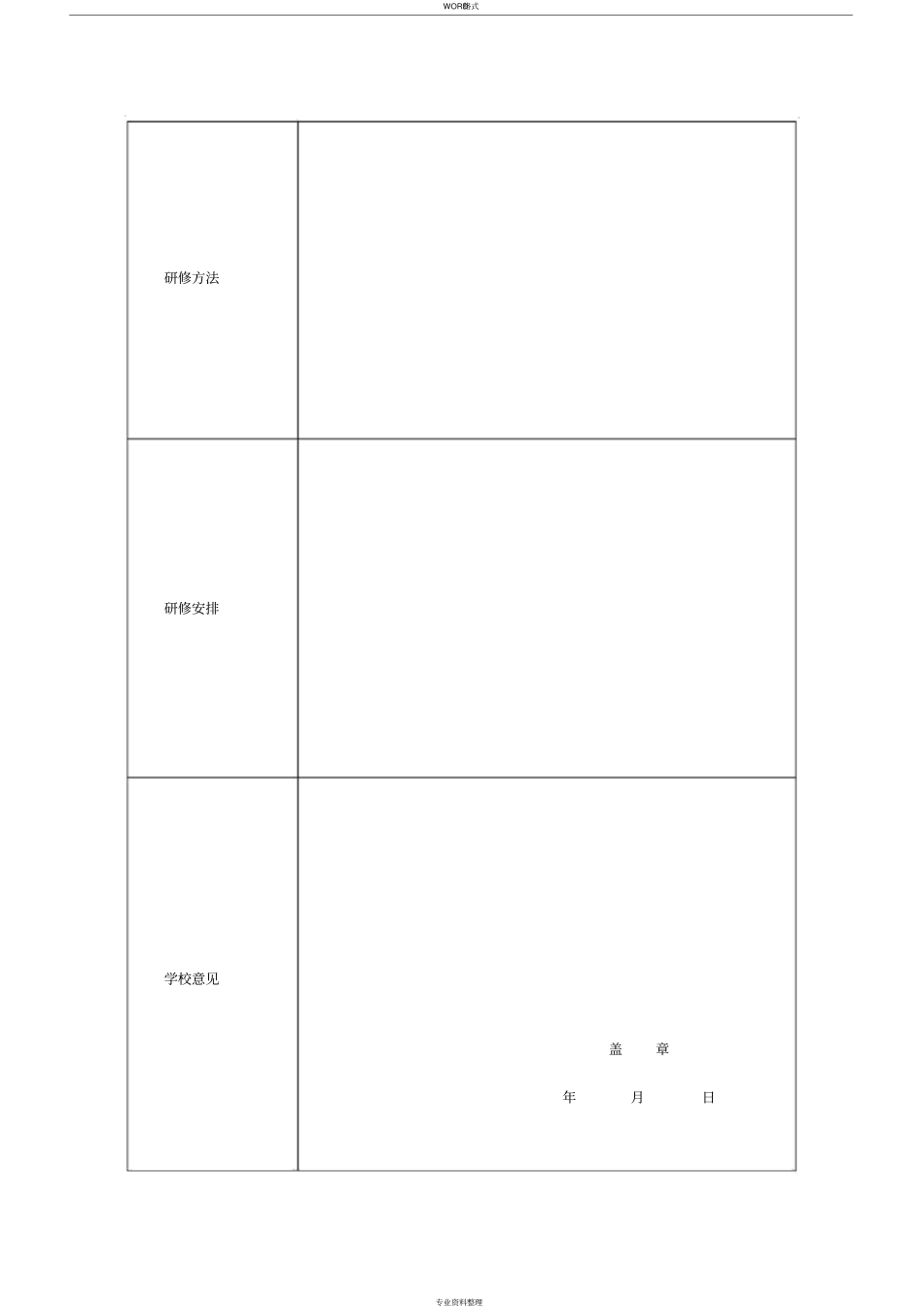 中小学教师校本研修参照模板(职称晋升专用模板)_第3页