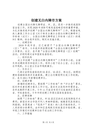 创建无白内障市实施方案
