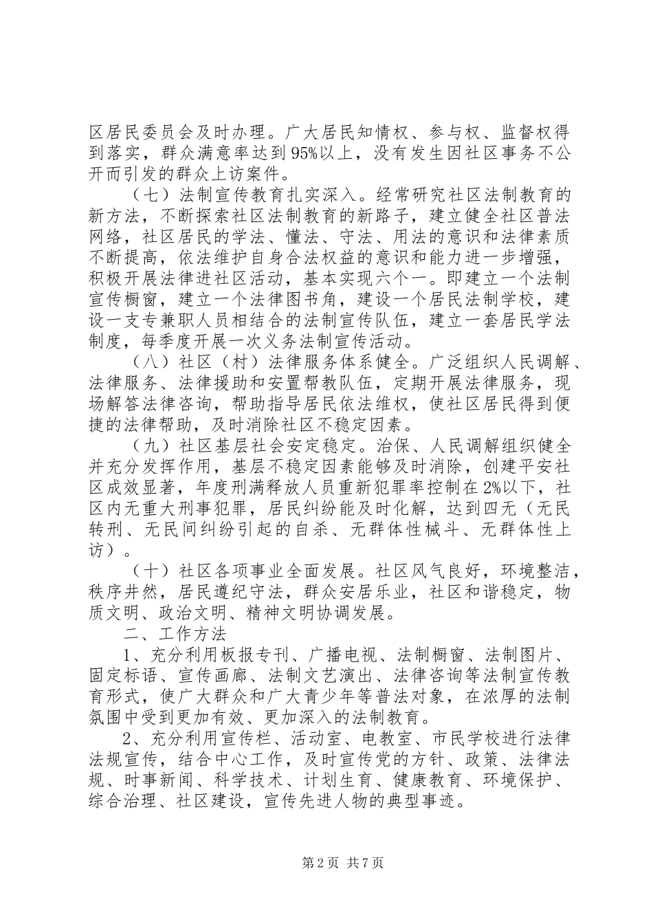 XX年民主法治社区创建活动方案_第2页