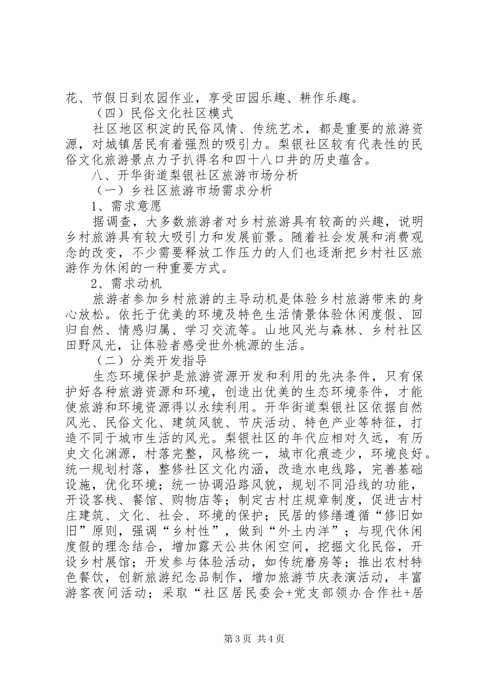 XX年打造旅游乡村实施方案_第3页