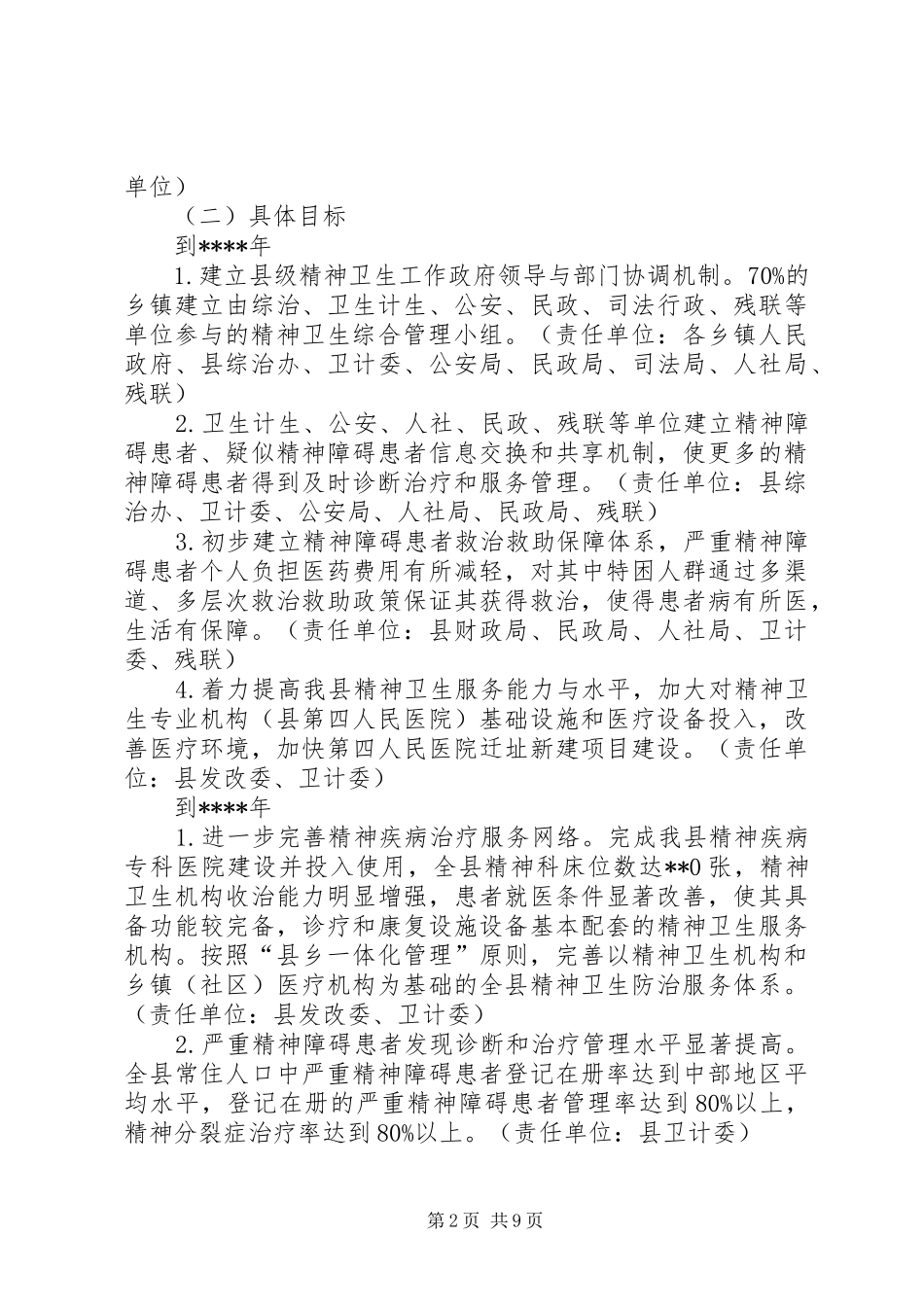 县精神卫生工作方案_第2页
