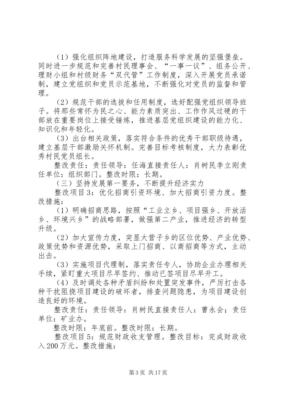 大营子乡整改实施方案_第3页