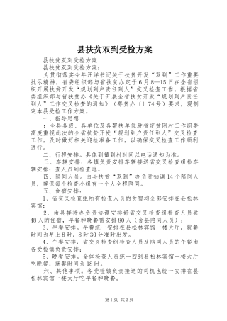 县扶贫双到受检实施方案