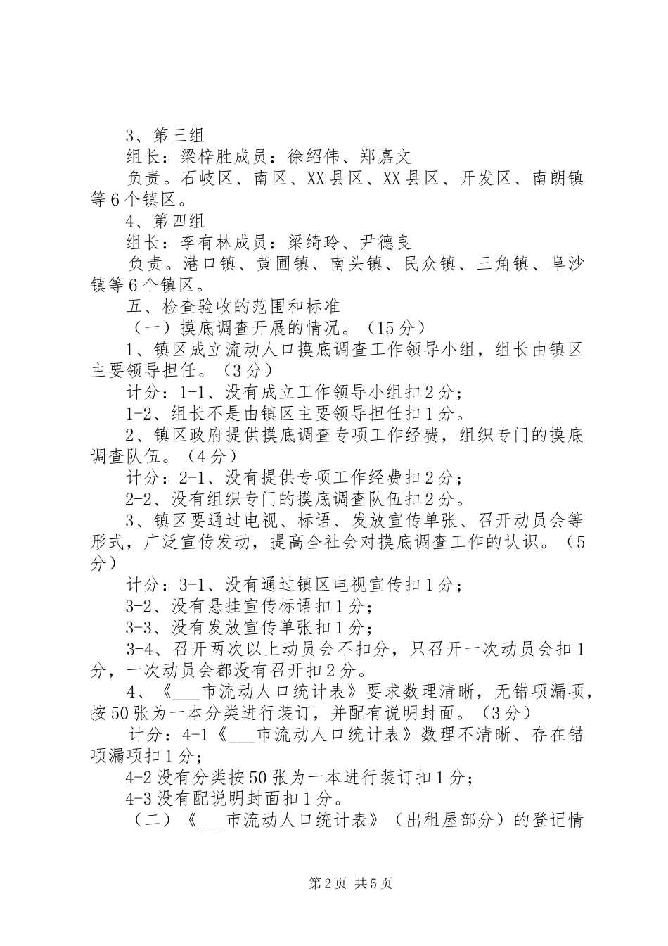 市流动人口摸底调查工作检查验收实施方案_第2页