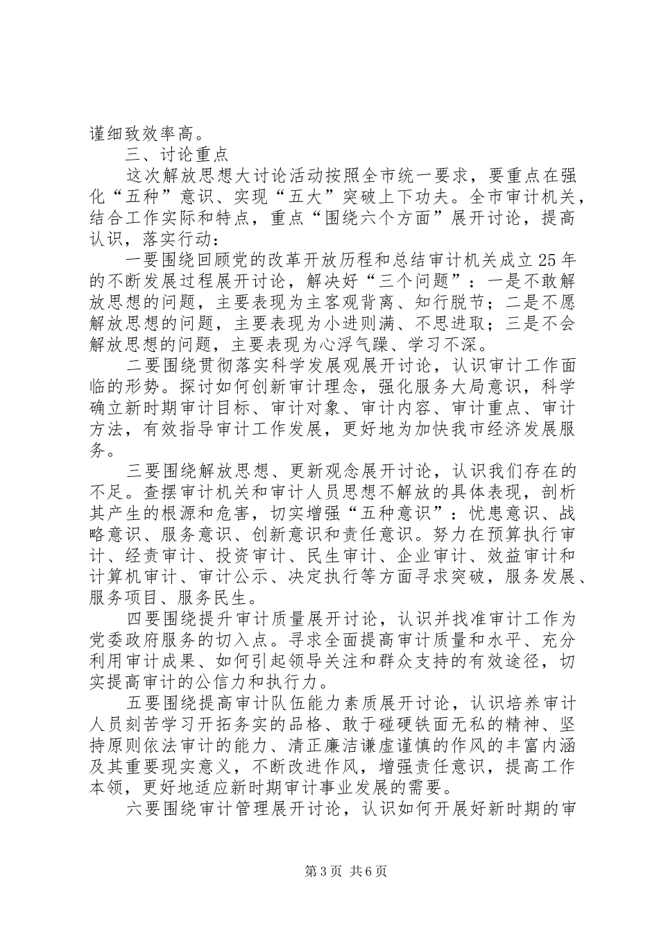 审计局思想讨论暨项目建设工作实施方案_第3页