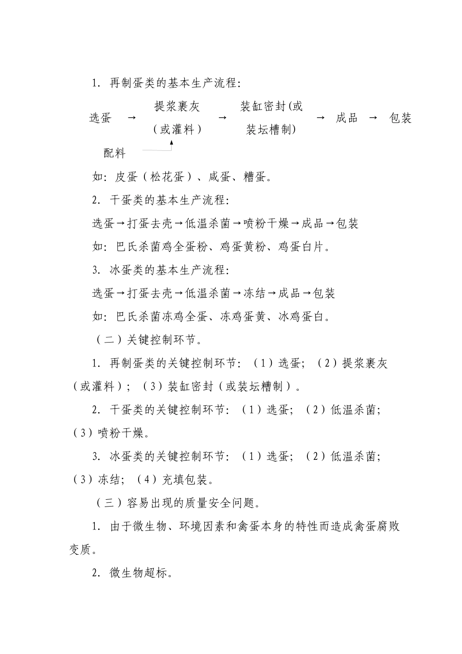 蛋制品生产许可证审查细则_第2页