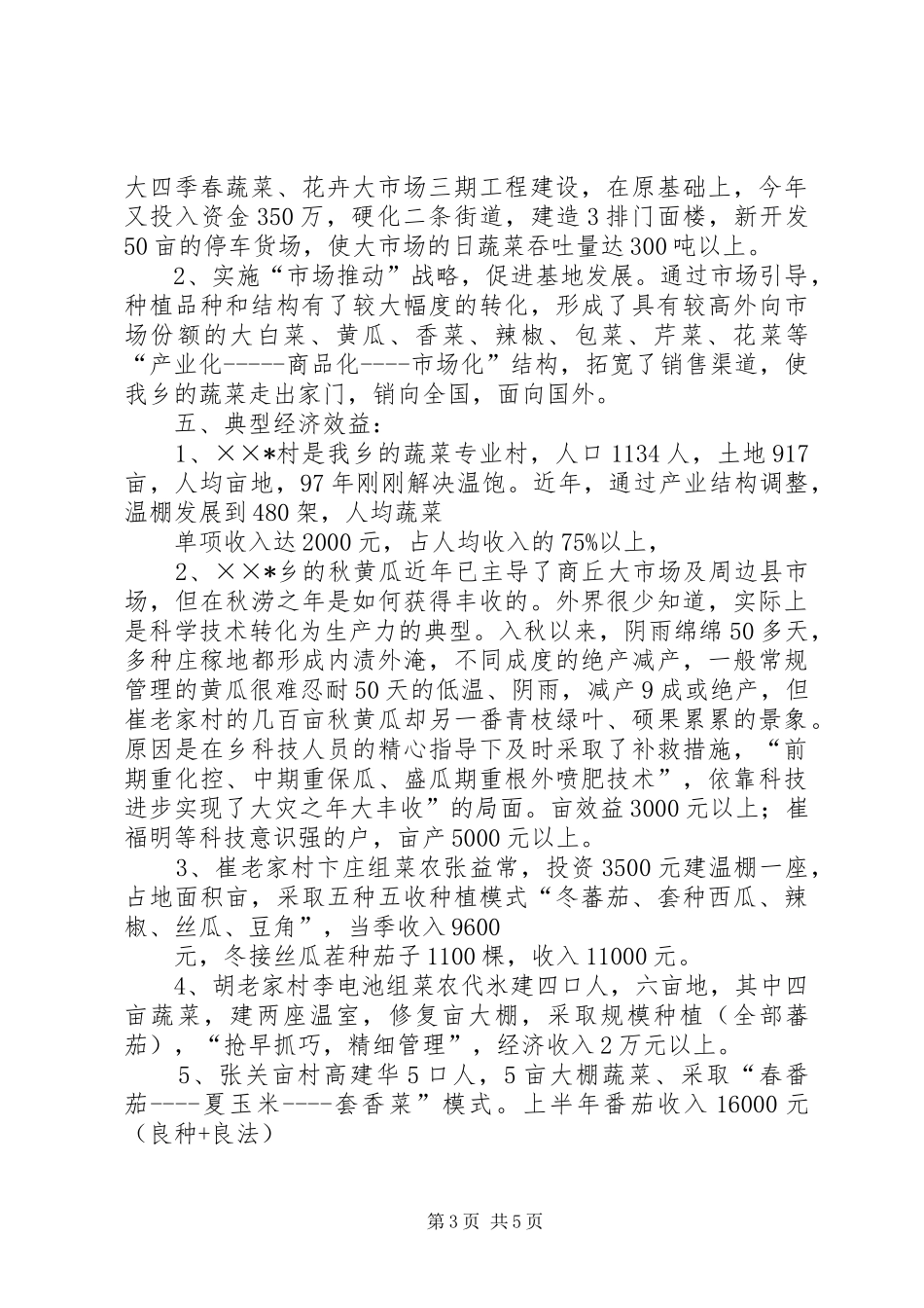 蔬菜生产工作总结_第3页