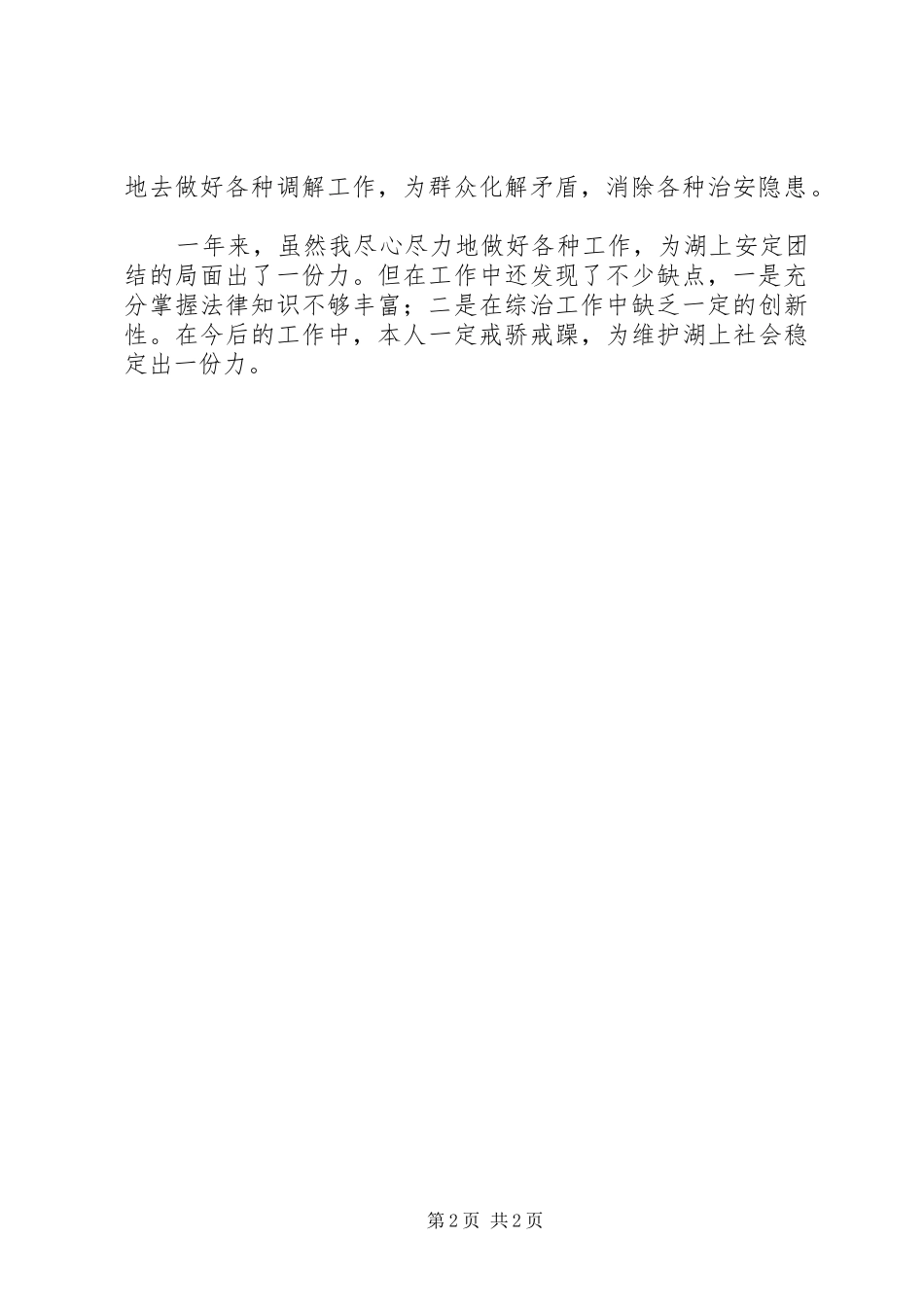 综治个人工作总结总结_第2页