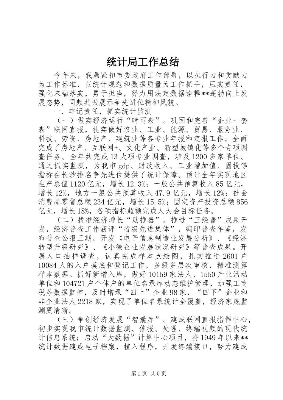 统计局工作总结 (31)_第1页