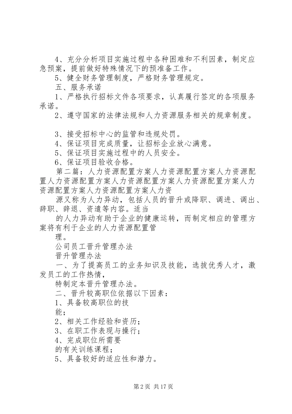 人力资源服务实施方案_第2页