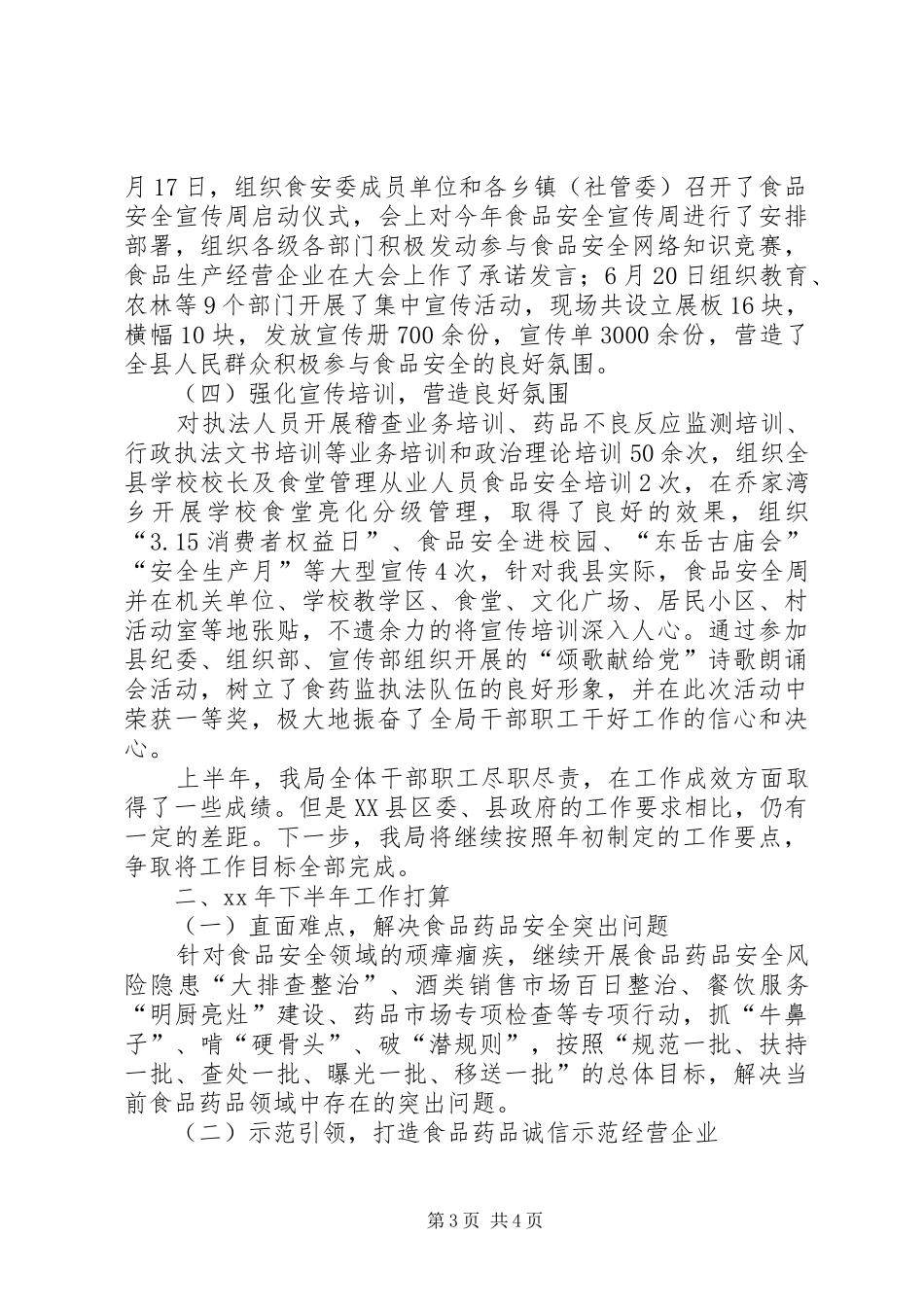 食药监管局工作总结范文_第3页