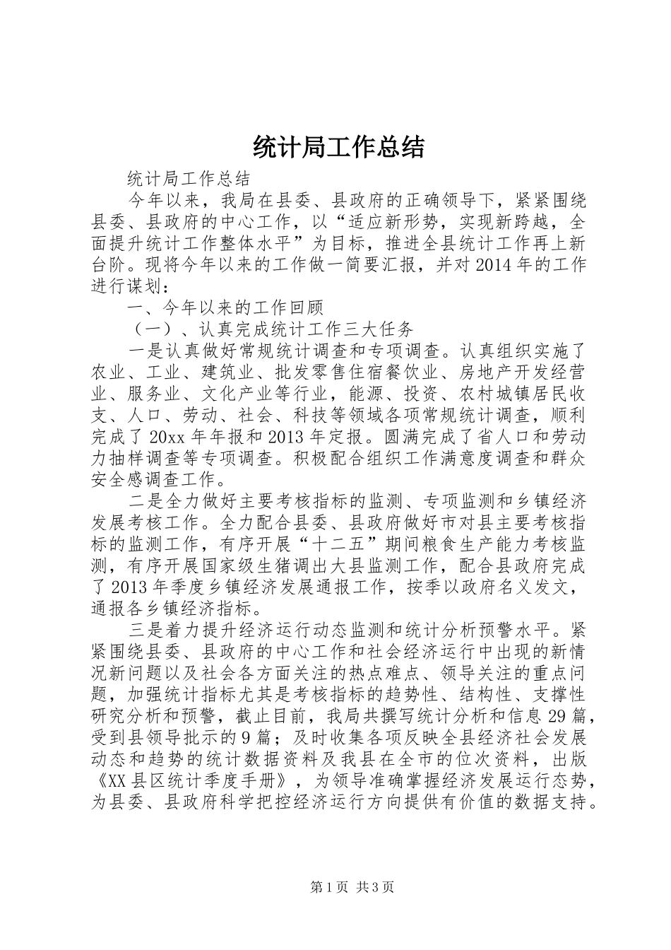 统计局工作总结 (32)_第1页
