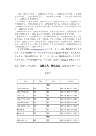 合肥小语种培训学校