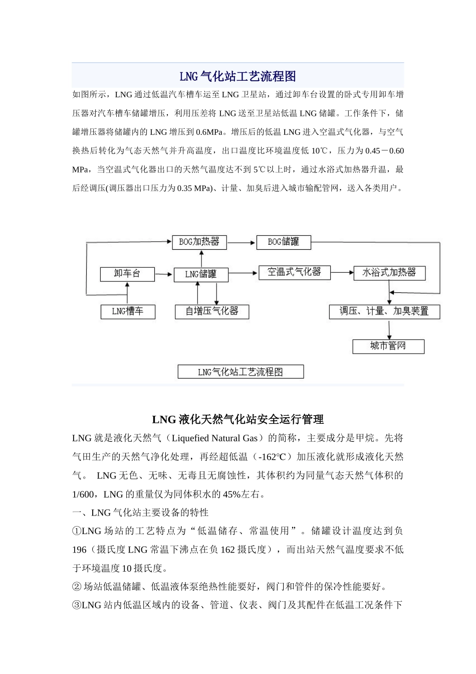 LNG气化站工艺流程图_第1页