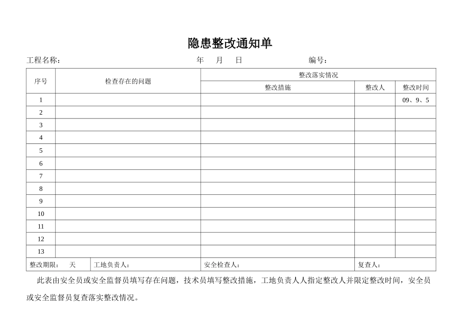 安全监督及整改通知书_第1页