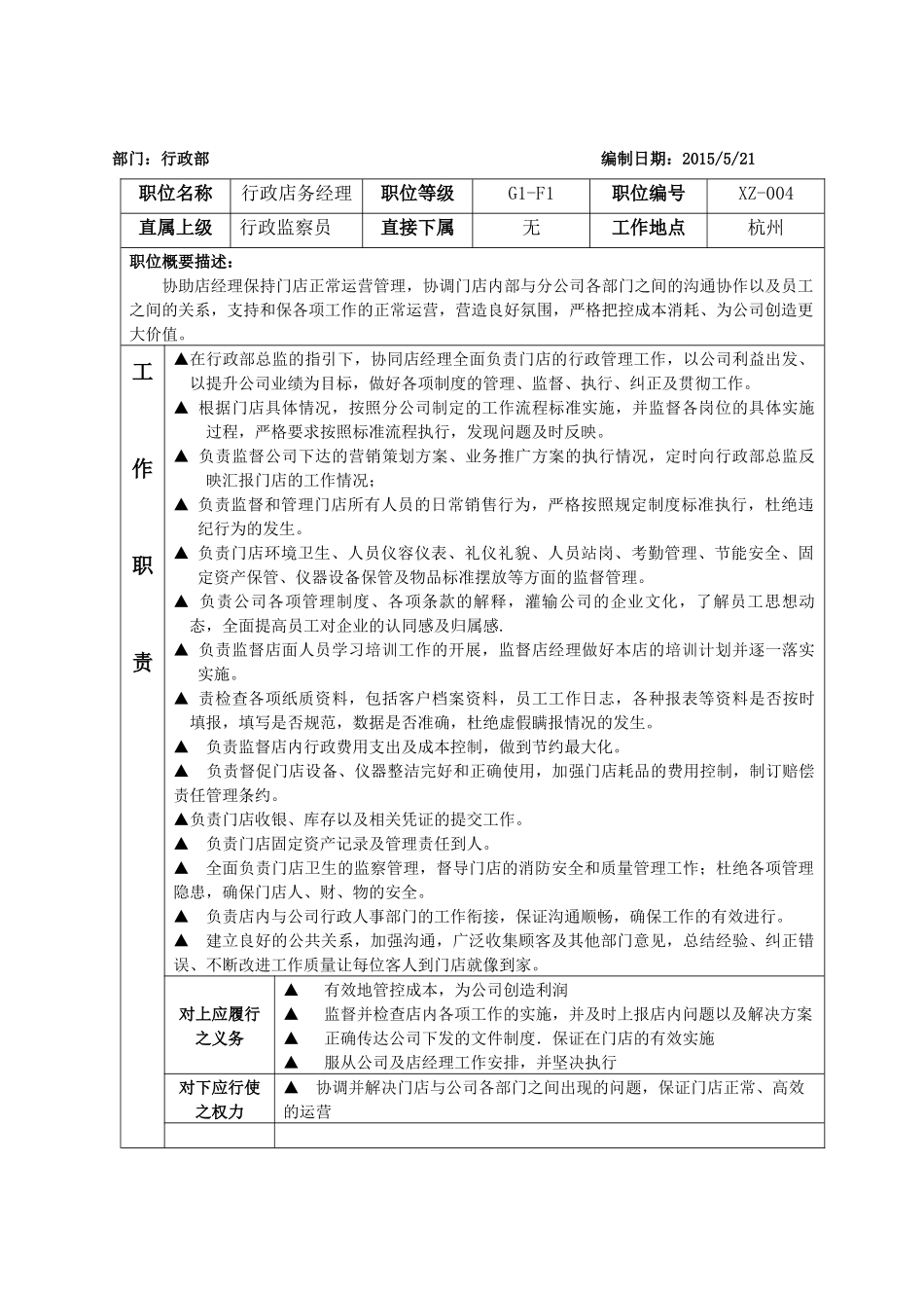 行政店务经理工作手册_第3页