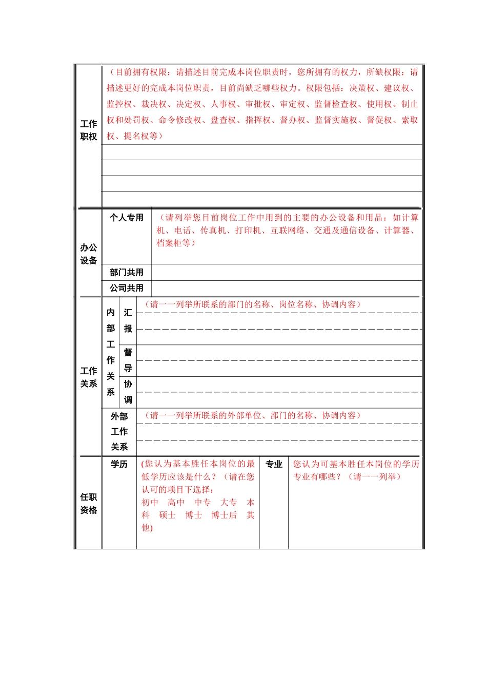 红博商业岗位分析调查表liu0706a_第3页